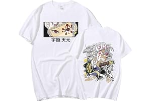 OUHZNUX Camiseta De Anime Demon Slayer para Hombre Y Mujer, Camiseta De Manga De Anime Tengen Uzui Eyes, Camisetas De Cosplay, Ropa De Calle, Camisetas De Gran Tamaño Xxs-3Xl