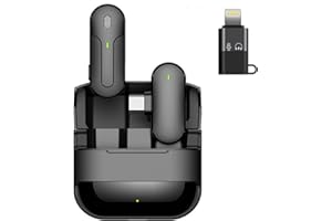 Jk products shopping online Micro Cravate sans Fil lavalier Compatible Apple iPad Android iOS Smartphone Pc Microphone Plug and Play Enregistrement Live Stream Youtube avec Boitier Rechargeable