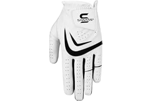 SAWANS Guanto da golf da uomo mano sinistra destra antiscivolo in pelle guanti da golf per tutte le condizioni atmosferiche morbido durevole confortevole usura flessibile prestazioni golf