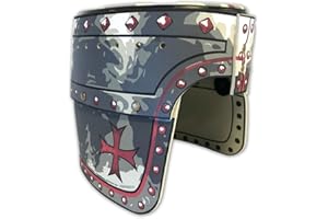 Liontouch - Casque du Chevalier Maltais - 3-8 Ans | Jouet d'Imitation Médiéval en Mousse, Thème Classique de la Croix Rouge | Armes et Armure de Bataille Sûres pour Le Déguisement des Garçons