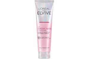 L'Oreal Paris Elvive Glycolic Gloss Conditioner, With Gloss Complex and Glycolic Acid, Fills and Seals Hair Fibres, For Long-lasting, Smooth and Shiny Hair, Ideal for Dull Hair, 150ml