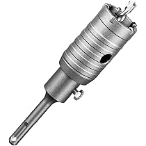 76MM boorkroonset met SDS plus-adapter 220mm en centreerboor 8x110mm, boerkroon stopcontact voor metselwerk en beton