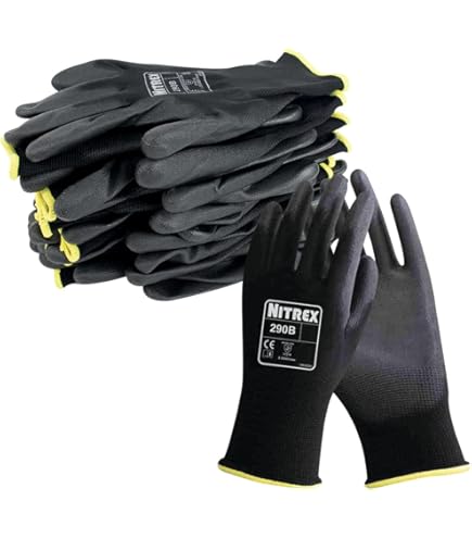 WOLFPACK LINEA PROFESIONAL - Guantes Trabajo Piel FLOR 7" Con