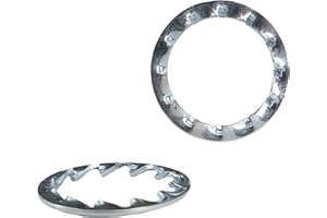 CHRISTOPH PALME LEUCHTEN 20x Fächerscheibe M8 extra schmal ähnlich DIN 6798 innenverzahnt Zahnscheibe Federscheibe verzinkt