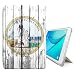 Produktbild FJCases Washington D.C. Siegel The District Capital Holzmuster Flagge Smart Cover Tablet-Schutzhülle Hülle Tasche + Auto aufwachen / Schlaf Funktion für Samsung Galaxy Tab E - 9.6" (T560/T561 Series)
