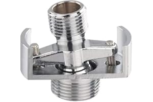 Jcevium Ajuste ángulo de la tubería de admisión Cabeza de ducha de cobre Pie curvado en ángulo Tornillo excéntrico Esquina Accesorios B.