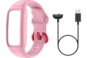 BIGGERFIVE Cable de carga y correas de repuesto ajustables, compatible con Vigor 2 Kids Fitness Tracker
