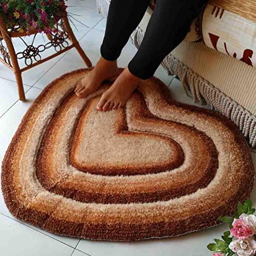 Carpet Living Room Bedroom Bedside Mattress Tatami matrimonial heart-shaped mats , 002 , 70*80cm