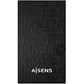 AISENS Caja Externa 2.5? ASE-2523B 9.5MM SATA a USB 3.0/USB3.1 GEN1. Negra