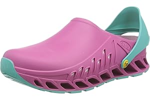 Scholl Evoflex - Zuecos Sanitarios Profesionales para Hombre o Mujer, Ultra Ligeros y Cómodos, con Correa Ajustable, Suela Antideslizante, Plantilla de Memoria Extraíble con Forro Antibacteriano