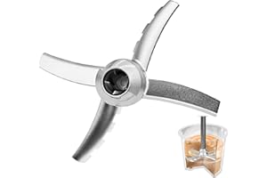 KALULY Hoja de Paleta de Repuesto Compatible con Ninja CREAMi Deluxe Heladera multifunción NC501EU NC502EU NC500 NC501H Series, Cuchillas de Repuesto Accesorios para Ninja Creamy Deluxe, Acero Inoxidable