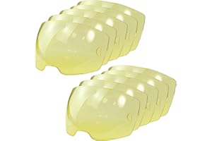 AQBB 10 Pack 0700000803 Amber Front Lid Lens Compatible with ESAB Sentinel A50 Welding Helmet 3.94" x 2.36"Visible Lens