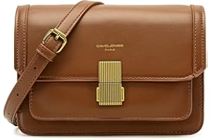 David Jones - Mała damska torba na ramię - Noszona torebka na ramię ze sztucznej twardej skóry PU - kieszeń z klapką - torba na miasto impreza zakupy telefon moda elegancki modny szyk