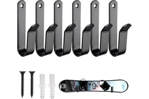 CANGCANG Kitnelw - Soporte de pared para snowboard, color negro