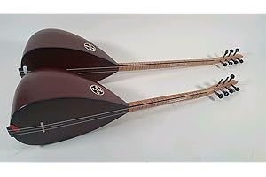 SAZ MUSIK SHOP Saz Baglama - Kisa/Uzun Sap - Guitar - Gitarre - Kurzhals oder Langhals - Set mit Tasche (Kurzhals)