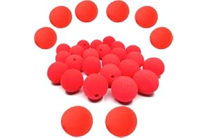 dancepandas Espuma Clown Nose, 50 piezas Red Nariz de payaso Divertido Halloween Costume Party
