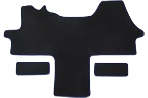 ‎ALPHA-TEX PRODUKTIONS- UND HANDELS GMBH Alpha-Tex Fußmatten-Set für FIAT Ducato, Typ 250 (Baujahr 2006-2024), Classic schwarz | 1-TLG + 2 Trittstufenmatten | Umrandung grau