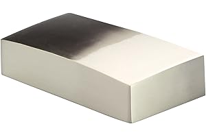 FORGE Brushed Nickel Flat Newel Post Cap Half for 70mm Newel Post