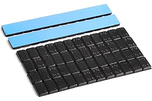 GASUPPLY 6 GAsuppply Pesi per Ruote | Pesi Equilibratura | 6 Barre Autoadesive 12 * 5g | Zincate e Rivestite in Plastica