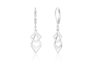ALEXCRAFT Boucles d'OreilleFemme Perles Argent 925/Or Pendante Longues, Plaqué Or 14 Carats, Cadeaux Bijoux