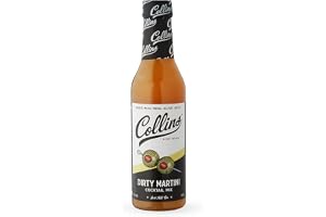 Collins OJ12 Dirty Martini Mix Made with Real Olive Brine for The Bold Flavor You Need | Classic Cocktail Recipe Ingredient, 12.7 fl oz, Mixer, PET Bottle, Black