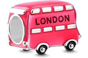 JCALEYDO Charm, Plata de Ley 925, Compatible con Pulsera Pandora