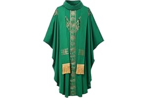 BPURB Chasuble Robe de messe catholique avec étole