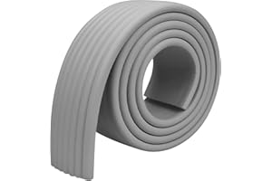 SMATIME 2M Baby Edge Corner Guards Safety Bumpers Edge Guard Soft Furniture Table Corner Protection Bumper Safe Protector Foam Baby Safety Bumper Guard Childproofing Strips for Baby Kids Child Toddler, Grey