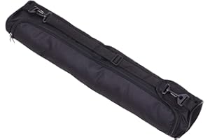 CLISPEED Borsa da Trasporto per Tappetino da Yoga Impermeabile Custodia per Stuoia da Yoga Impermeabile con Cerniera per Sport da Palestra Nero