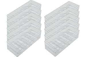 Versa Games 10 Clear Acrylic Poker Chip Trays with Cover - Casino Grade - 30% Thicker Than Standard Chip Trays - For Standard Size Poker Chips & Clay Poker Chips - 10 Chip Racks - Each Holds 100 Chips