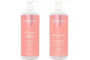 VALQUER PROFESIONAL VALQUER Pack Método Curly Zero para Cabello Rizado Champú 1 L + Mascarilla 975 ml | Control del Frizz, Hidratación y Suavidad | Rizos Definidos con Keratina Vegetal y Maíz | Vegano