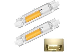 Dvnoua R7S LED 78mm Dimmerabile 20W, Lampadina R7S LED 78mm Equivalenti a 200W Lampada Alogene, Lampada R7S LED Bianco Naturale 4000K, 2000LM Nessun Sfarfallio, Illuminazione Fascio 360°, 2 Pezzi