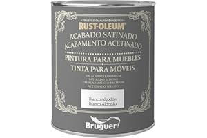 Rust-Oleum Bruguer Pintura para Muebles Satinado Blanco Algodón 125 ml