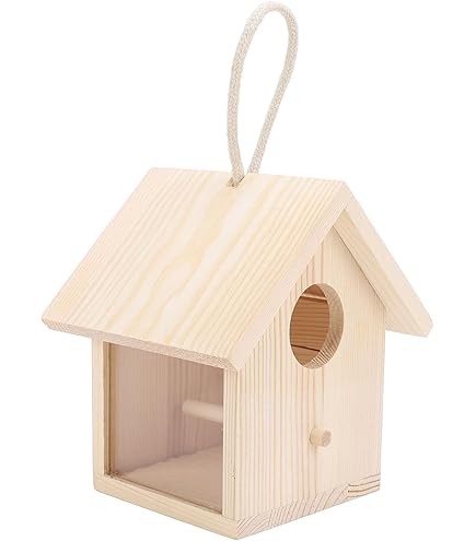 HEITIGN Nichoir à Oiseaux En Bois Avec Ventouses - Observation Facile Depuis La Fenêtre