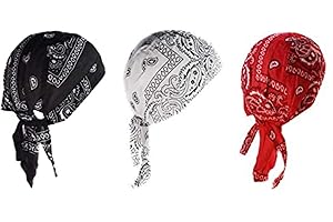 topt rasta lot 4 bandana noir blanc rouge paisley biker coton homme femme serre tete