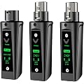 Aveek Émetteur-récepteur XLR sans Fil pour Micro Dynamique portée de 60 m | Latence