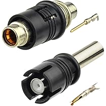 FanPaYY Dakantenne met korte stang, 3 cm, Raku-antennesokkel, 2 stopcontacten, set van 16 V, geschikt voor universele voertuigen