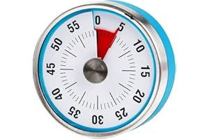 AIMILAR Minuterie de Cuisine Visuel Magnétique - 60 Minutes Compte à Rebours Mécanique avec Réveil pour Enfants et Adultes Cuisson Cooking Apprentissage Classe