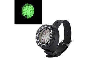 Delaman Brújula de Buceo,Pulsera de Visión Nocturna a Prueba Agua Brújula Hemisferio Sur Buceo