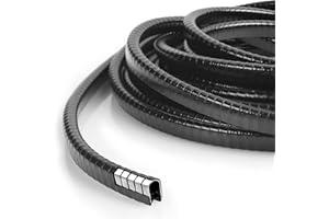 URAQT 5.5 M Protezione Porte Auto, Protezione per Bordi Auto in Gomma, Guarnizione Porta Auto a forma di U, Autoadesivo per la Maggior Parte delle Automobili (Nero)