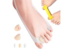nailgeler 3 pezzi Tutore Alluce Valgo, Alluce Valgo Correttore in Silicone e Alluce Valgo Cintura Allenamento, Barella di Allineamento, Tutore Alluce Valgo Correttore per Uomini e Donne