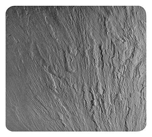 Wenko 2712984500 Multi-Platte Schiefer für Glaskeramik Kochfelder, Schneidbrett, Gehärtetes Glas, schwarz, 56 x 50 x 0,5 cm