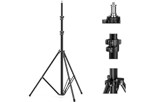 SMALLRIG Soporte para Iluminación 110"/9.2ft/280cm, Trípode de Aluminio con Cámara de Aire con Tornillo de 1/4" para Aputure Godox Luz Continua,para Neewer Aro de Luz, Carga Máxima 8kg - 3736