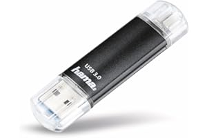 Hama 124001 Laeta Twin OTG USB 3.0 pamięć flash czarna 128 GB