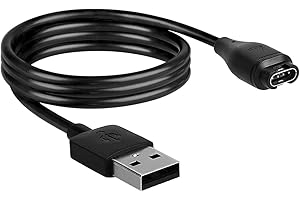 kwmobile kompatibel für Garmin Vivoactive 3, 4 / Vivosport/Venu 2, 2S, Sq/Fenix 5, 6, 7S, 7 USB Ladekabel - Charger für Smart Watch - Fitnesstracker Ersatzkabel