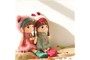 URFEDA Muñeca de Trapo de muñeca para mimar Roya Liying Bella muñeca, Ropa y Baby Doll muñeca Mima muñeca Regalo de Bautizo Peluche Juguetes de Peluche para niños recién Nacidos 45 cm