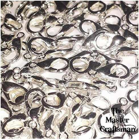 1-100 Sterling Silver Plated Lobster Trigger Claw Clasps 12mm x 6mm Wholesale Findings Jewellery Making Supplies Accessories