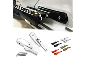 HEINMO Moto CNC In Alluminio Passeggero Posteriore Pedane Pedane Estese Pedale Poggiapiedi Ingranditore Staffa Del Cambio Per GTS GTV GT GTE 300ie 125 200 250 300 2013-2021 (B Silver)