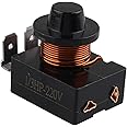 Futheda 1/3 HP 220V Refrigerator PTC Starter Relay Plastic Housing 3 Pin 250W Compressor Relay Starter Refrigerator Parts for 1/3 HP Refrigerator (Black)