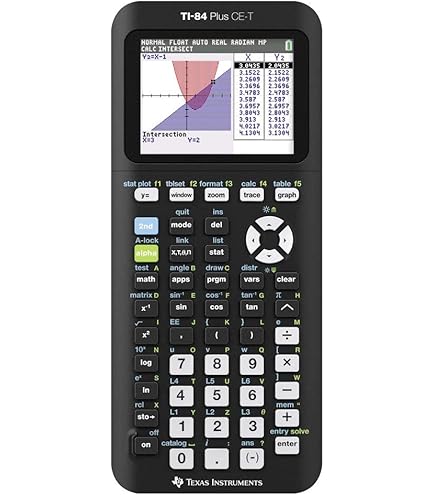 Texas Instruments TI-84 PLUS CE Graphing Calculator, Black